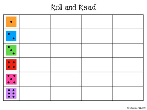 Roll And Read Template